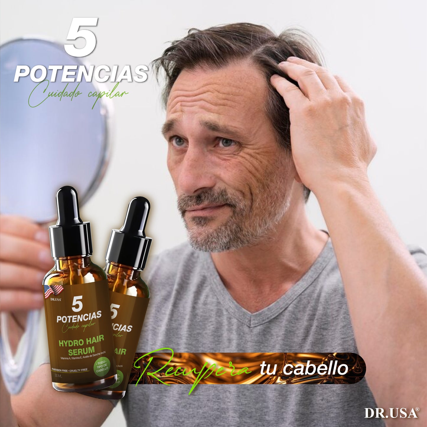 SERUM CONTRA LA CAIDA DEL CABELLO 5 POTENCIAS