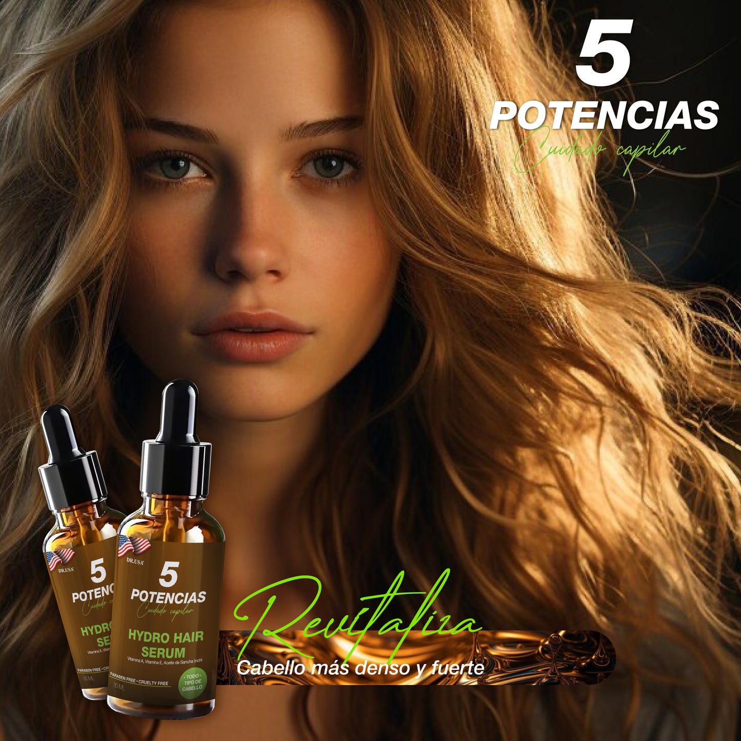 SERUM CONTRA LA CAIDA DEL CABELLO 5 POTENCIAS